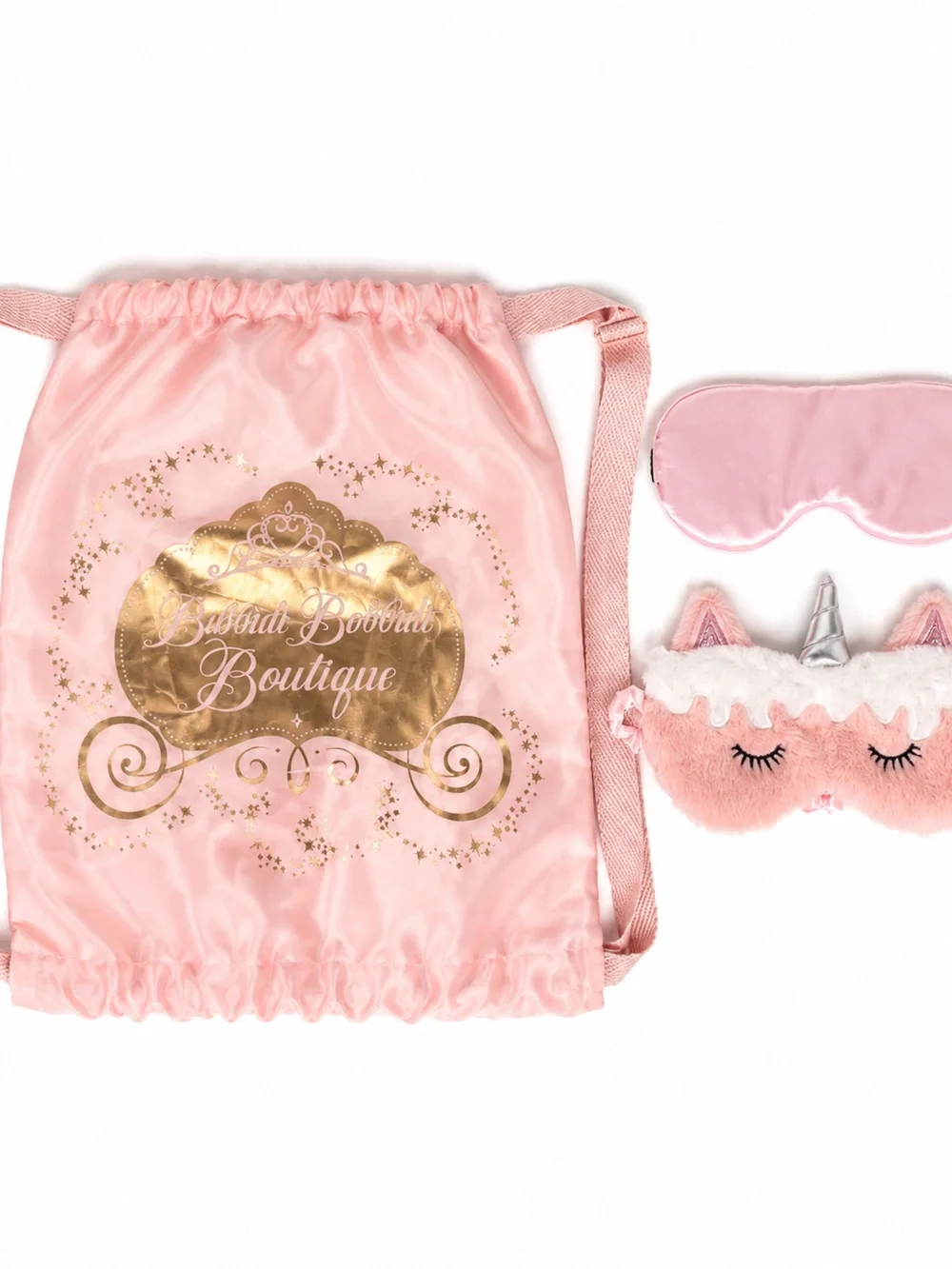 Disney Bibbidi Bobbidi Boutique Princess Sleep Set Unicorn Eye Mask & Bag
